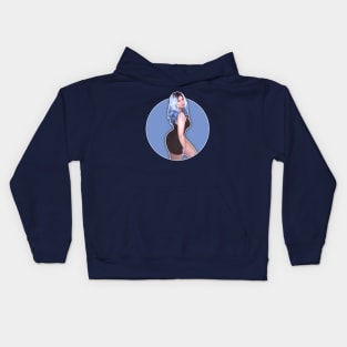 Blue hair ivetastic Kids Hoodie